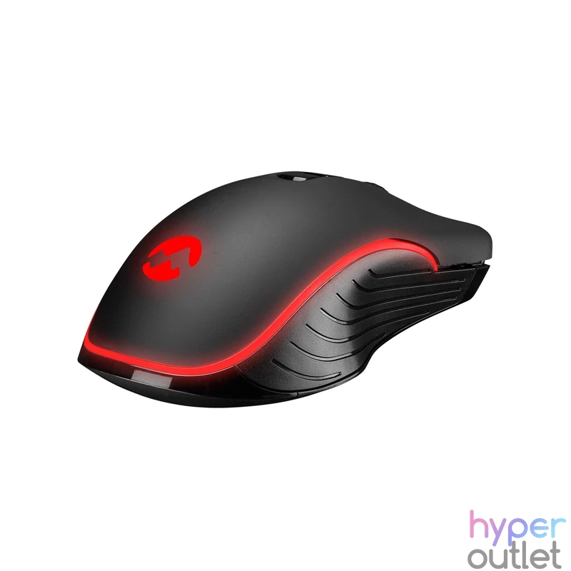 Everest Gamer Egér - SM-G56 CORAX  (7200 DPI, 7gomb, 1,5m harisnyázott kábel,optikai, fekete, RGB LED)