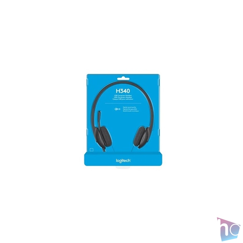 Logitech Fejhallgató - H340 Headset (USB, mikrofon, fekete)