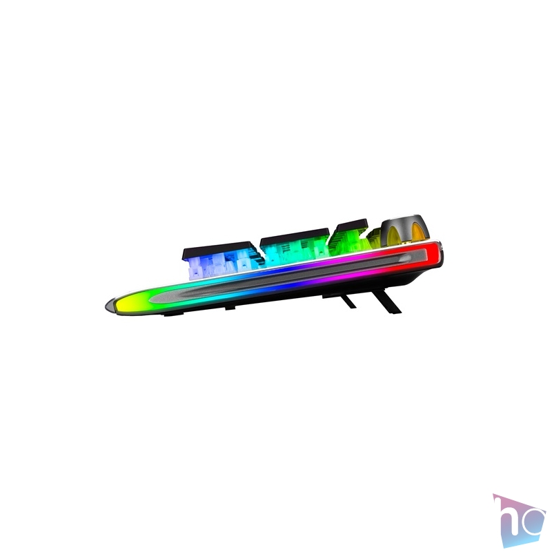 Rampage Billentyűzet Mechanikus - KB-R210 FAVORY Rainbow (105 gomb, Blue switch, Fém, RGB LED, N-key, USB, magyar)
