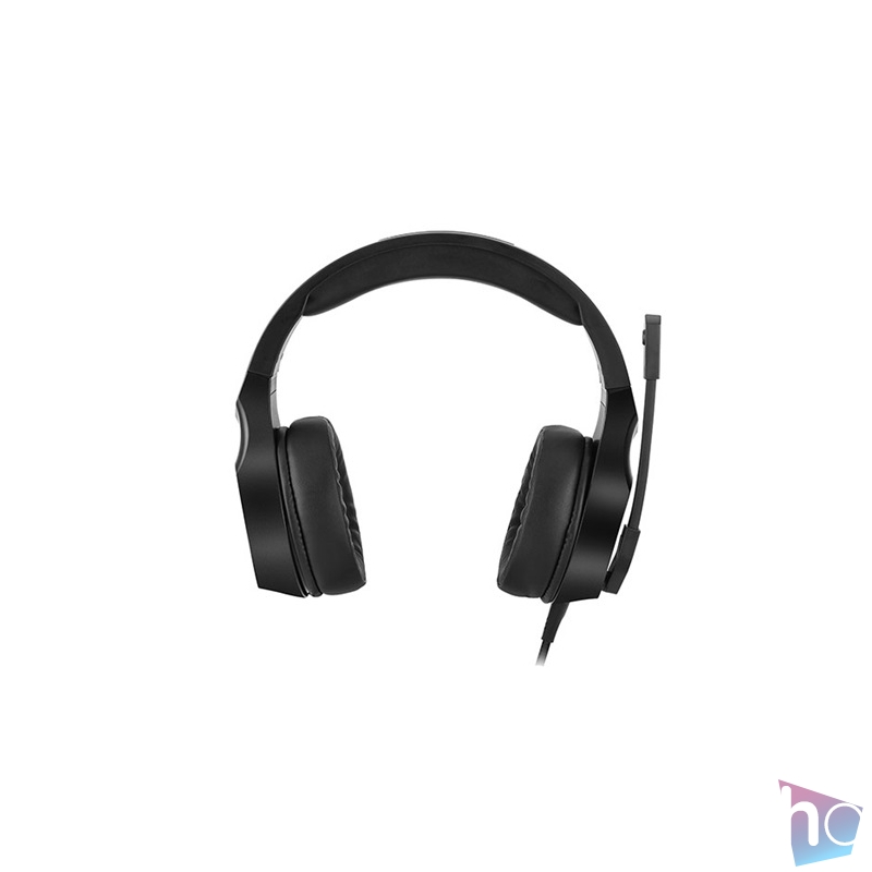 Rampage Fejhallgató - RM-K10 AMAZING RGB (7.1, mikrofon, USB, ANC, hangerőszabályzó, nagy-párnás, 2,2m kábel, fekete)