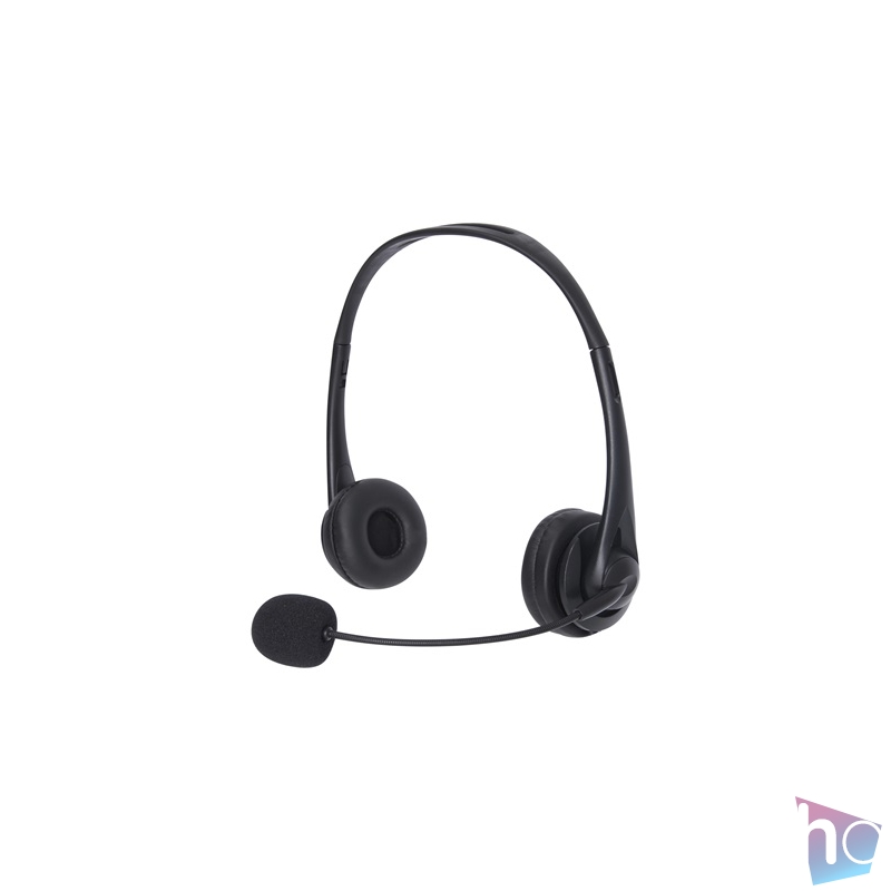 Sandberg Fejhallgató - USB Office Headset (USB; mikrofon; hangerő szabályzó; 2m kábel; fekete)