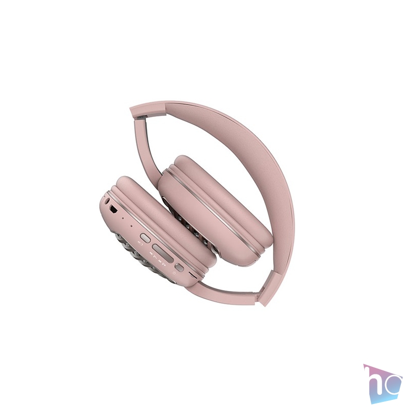 Snopy Fejhallgató Vezeték Nélküli - SN-BT55 Pink (Bluetooth v5.0, hang.szab., micro-SD foglalat, mikrofon, rózsaszín)