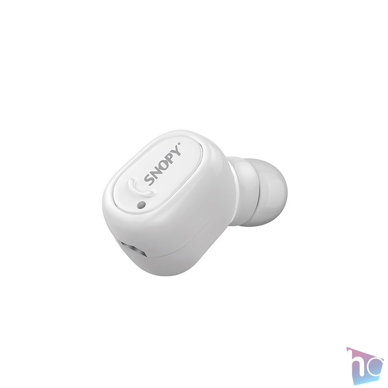 Snopy Fülhallgató Vezeték Nélküli - SN-BT155 White (Bluetooth v4.0, mikrofon, fehér, 1 fülhallgató!)