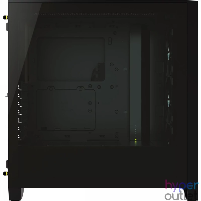 Corsair iCUE 4000X RGB Tempered Glass Black gépház