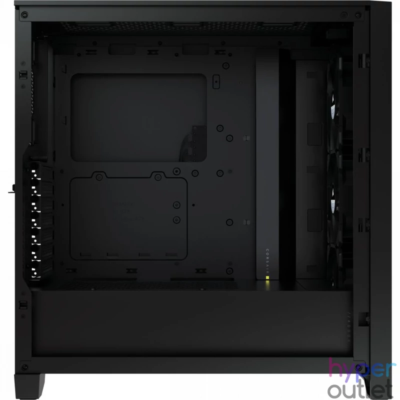 Corsair iCUE 4000X RGB Tempered Glass Black gépház