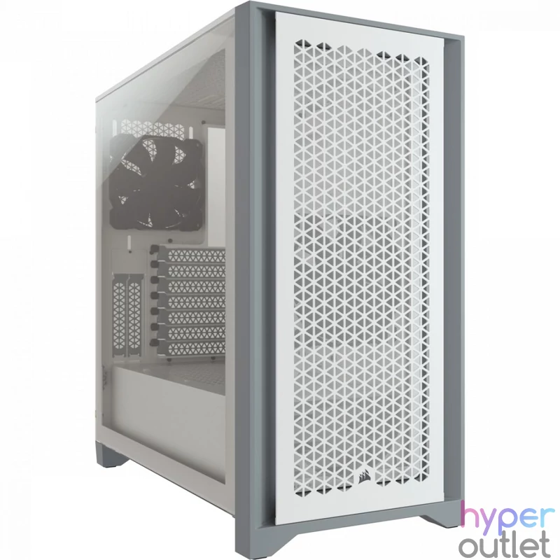Corsair 4000D Airflow Tempered Glass White gépház