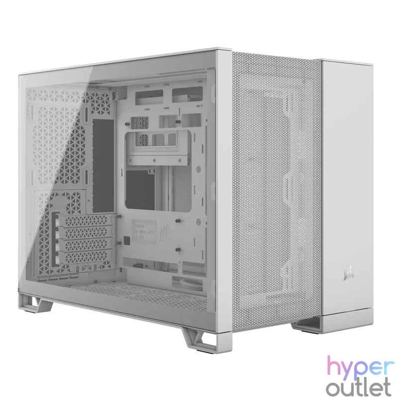 Corsair 2500D Airflow Tempered Glass White gépház