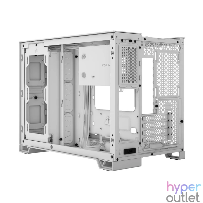 Corsair 2500D Airflow Tempered Glass White gépház