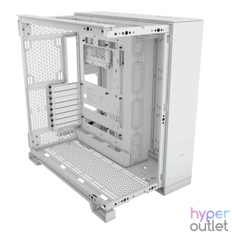 Corsair 6500D Airflow Tempered Glass White gépház