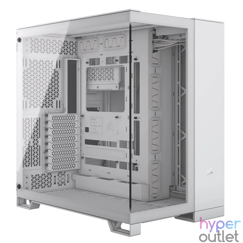 Corsair 6500X Tempered Glass White gépház