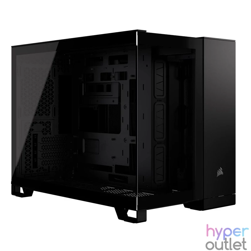 Corsair 2500X Tempered Glass Black gépház
