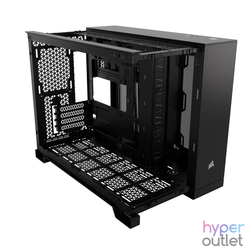 Corsair 2500X Tempered Glass Black gépház