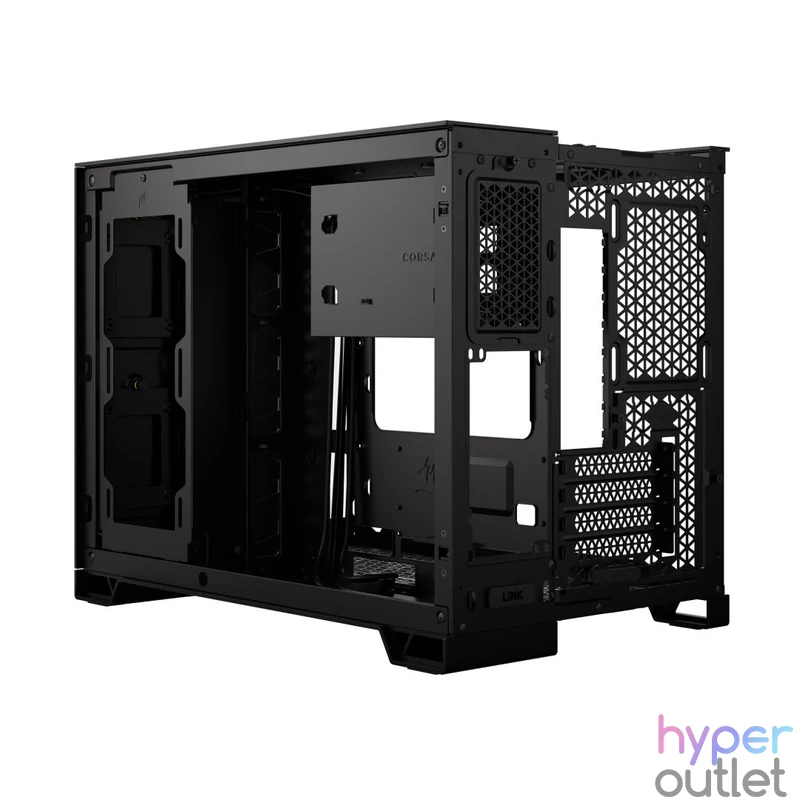 Corsair 2500X Tempered Glass Black gépház