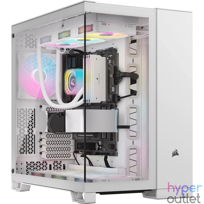 Corsair iCUE LINK 6500X RGB Tempered Glass White gépház