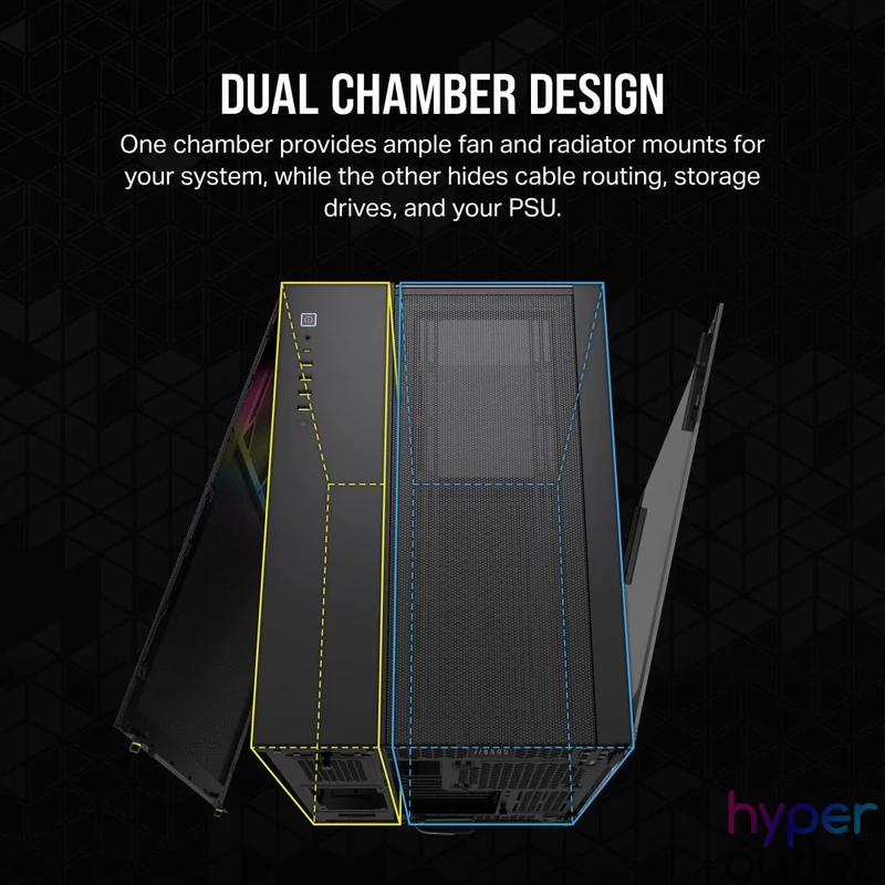 Corsair iCUE LINK 6500X RGB Tempered Glass Black gépház