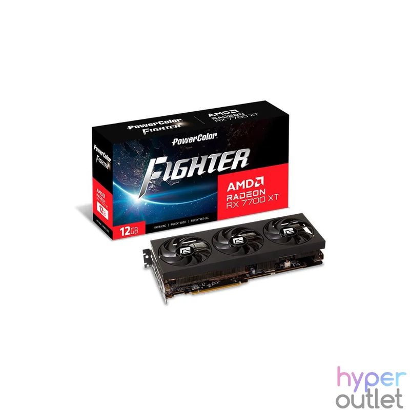 PowerColor RX7700 XT 12GB DDR6 Fighter videókártya