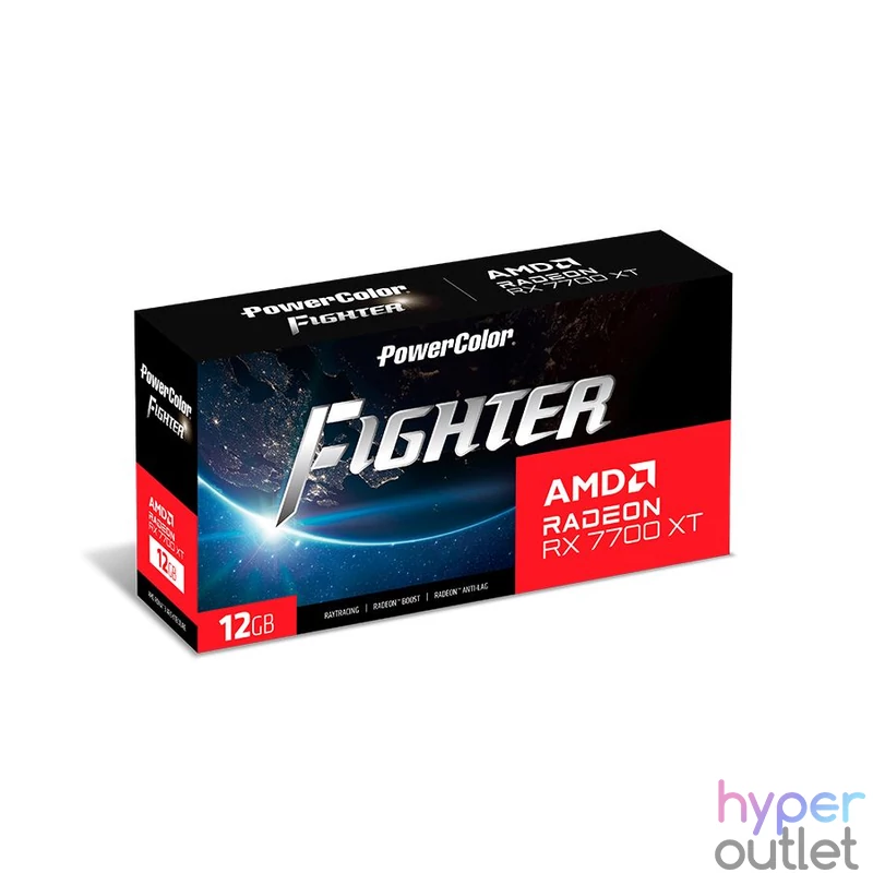 PowerColor RX7700 XT 12GB DDR6 Fighter videókártya