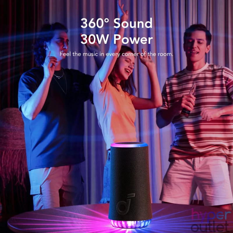 Soundcore Glow Bluetoot Speaker Black hangszóró