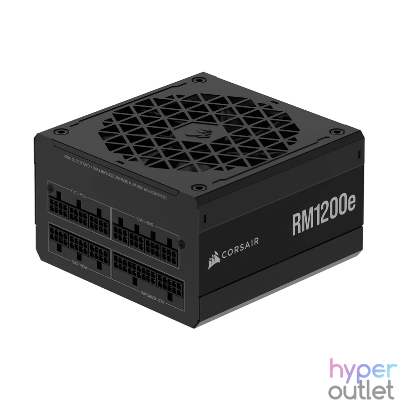 Corsair RM1200e 1200W 80 PLUS GOLD moduláris tápegység, fekete
