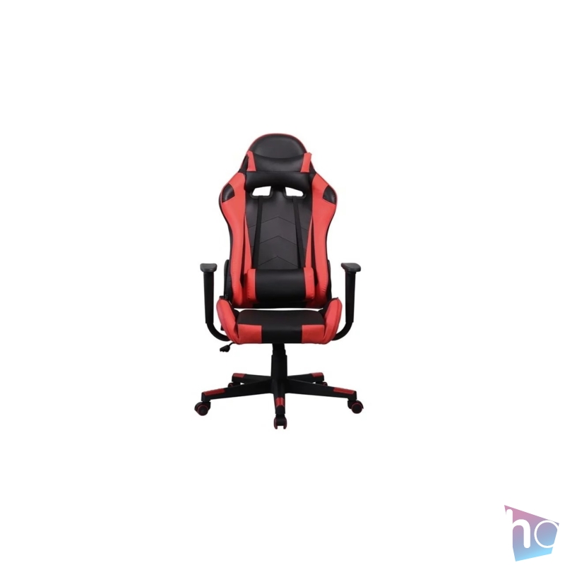 Gamer szék, fekete/piros, max. 120 kg (GCH201BR)
