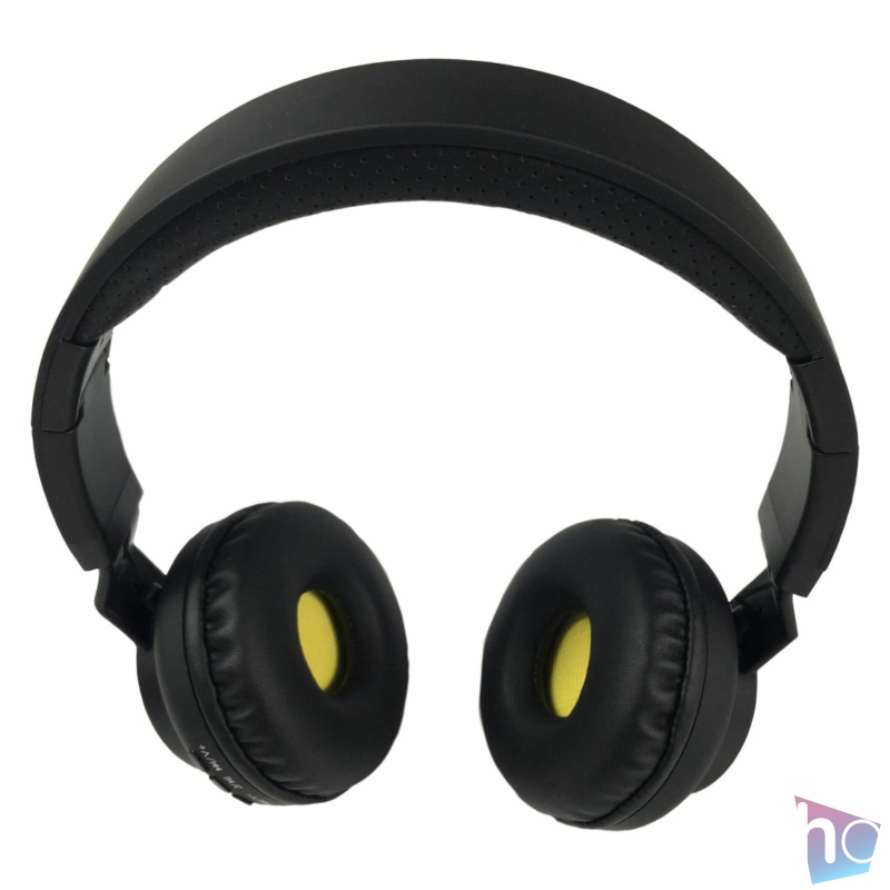 Dauer Bluetooth fejhallgató, mikrofonnal, fekete/sárga