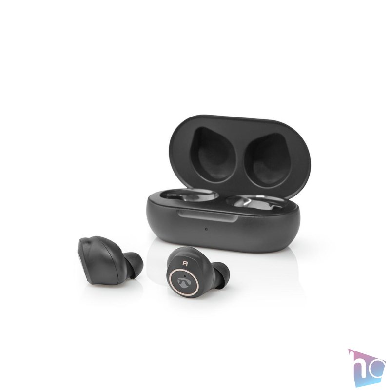HPBT3050BK fekete, true wireless, teljesen vezeték nélküli fülhallgató töltőtokkal, mikrofonnal