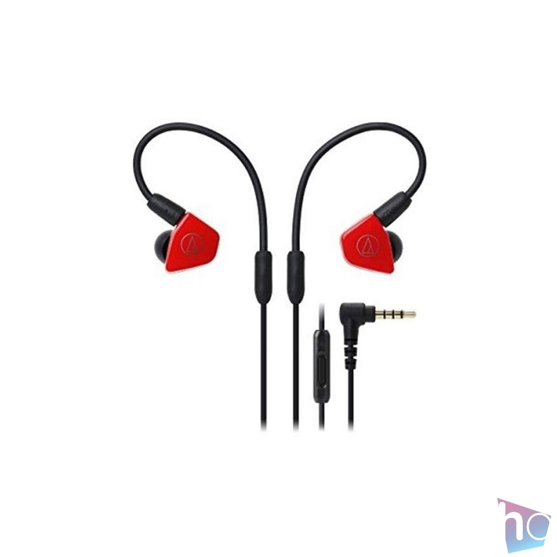 Audio-Technica ATH-LS50iSRD piros-fekete sport fülhallgató