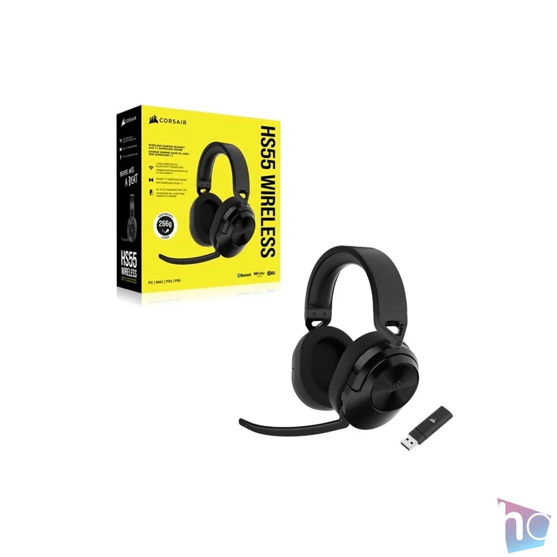 Corsair HS55 vezeték nélküli fekete gamer headset