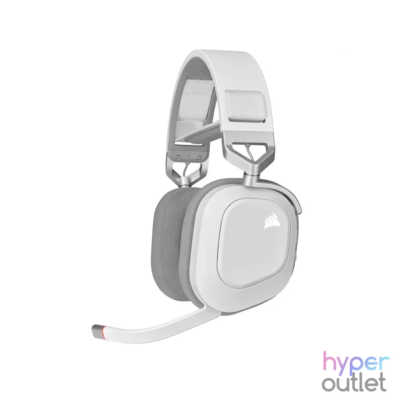 Corsair HS80 RGB vezeték nélküli fehér gamer headset