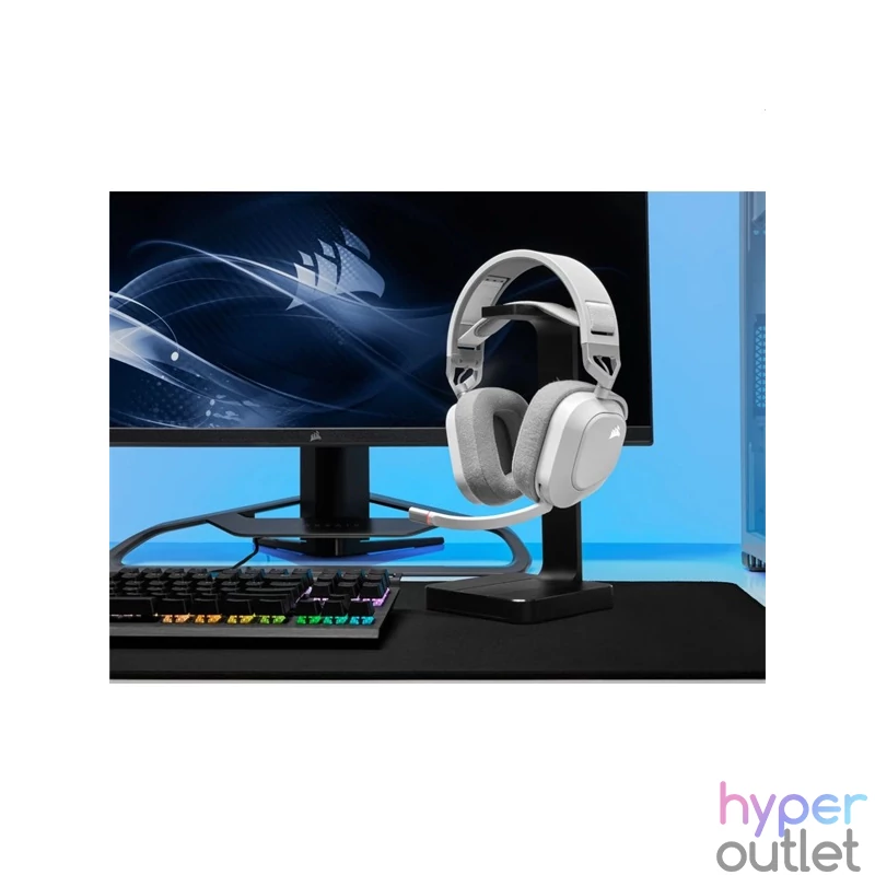 Corsair HS80 RGB vezeték nélküli fehér gamer headset