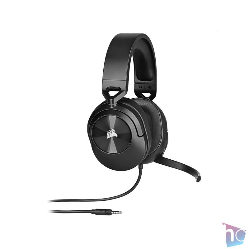 Corsair HS55 Stereo fekete gamer headset