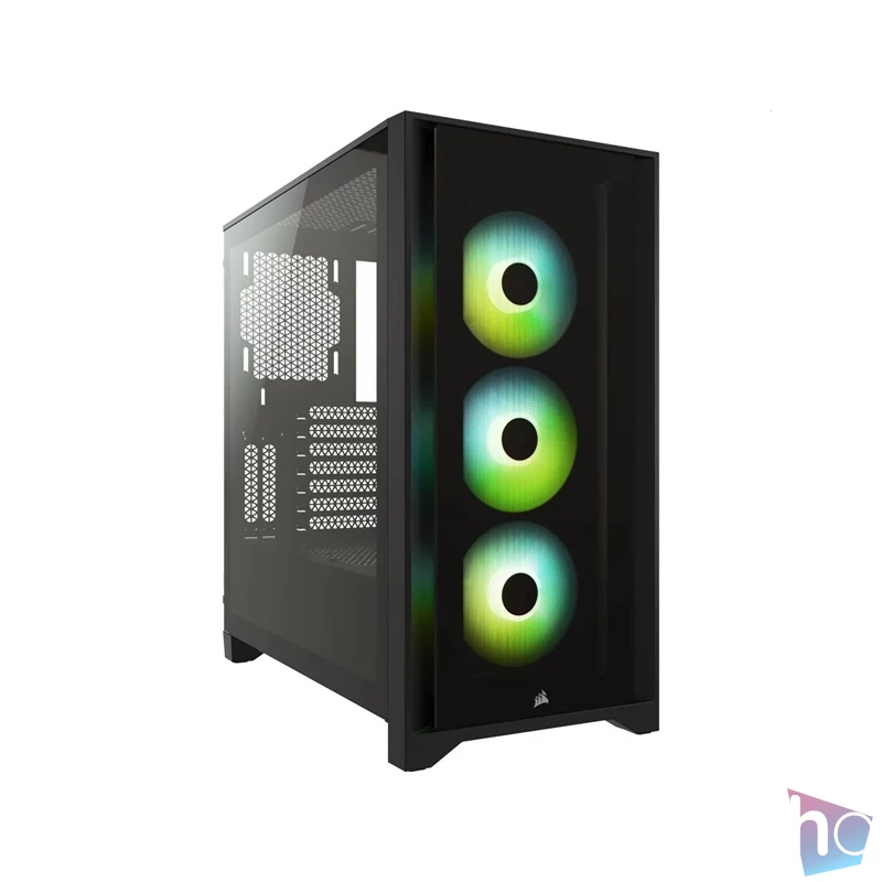 CORSAIR iCUE 4000X RGB fekete számítógépház