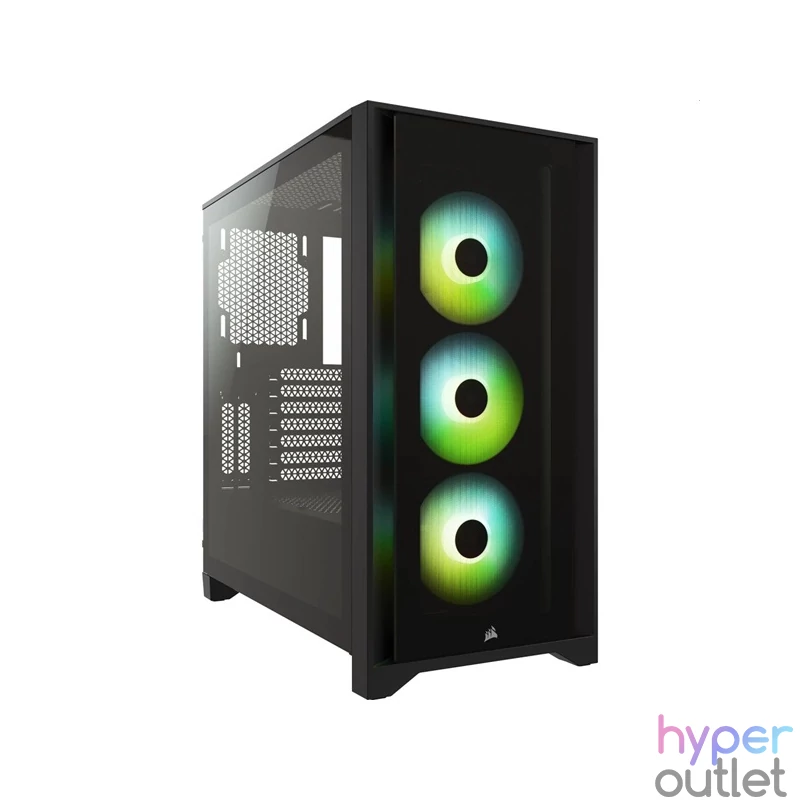 CORSAIR iCUE 4000X RGB fekete számítógépház