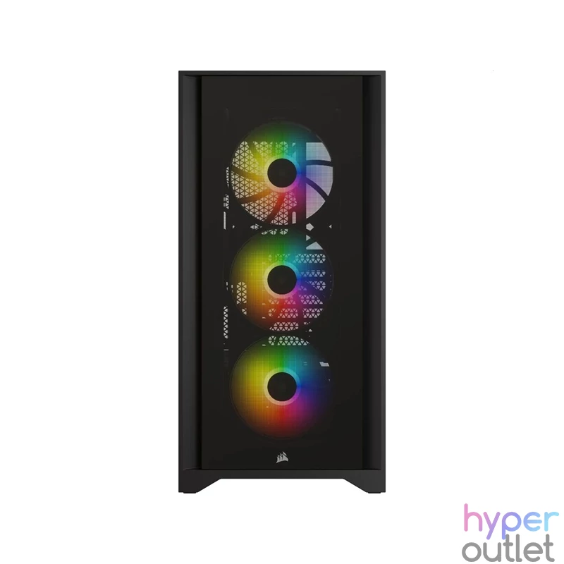CORSAIR iCUE 4000X RGB fekete számítógépház
