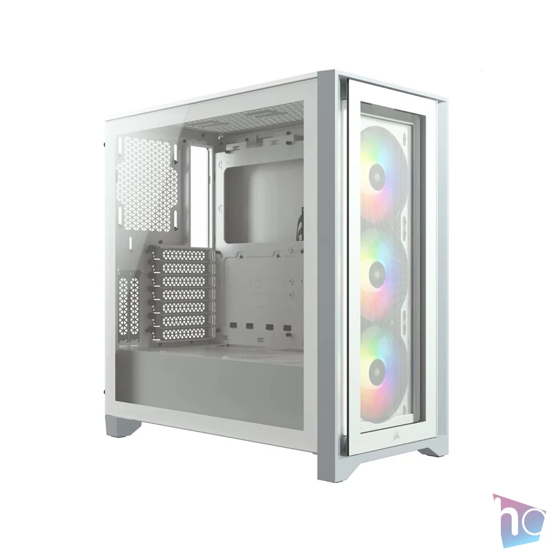 CORSAIR iCUE 4000X RGB fehér számítógépház