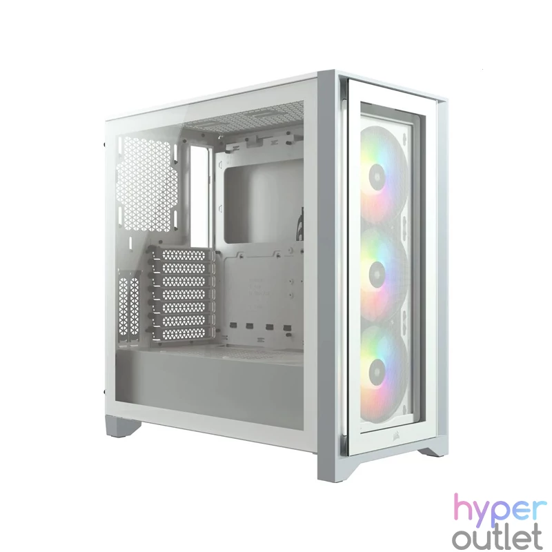 CORSAIR iCUE 4000X RGB fehér számítógépház