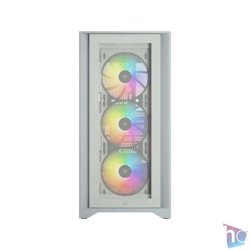 CORSAIR iCUE 4000X RGB fehér számítógépház