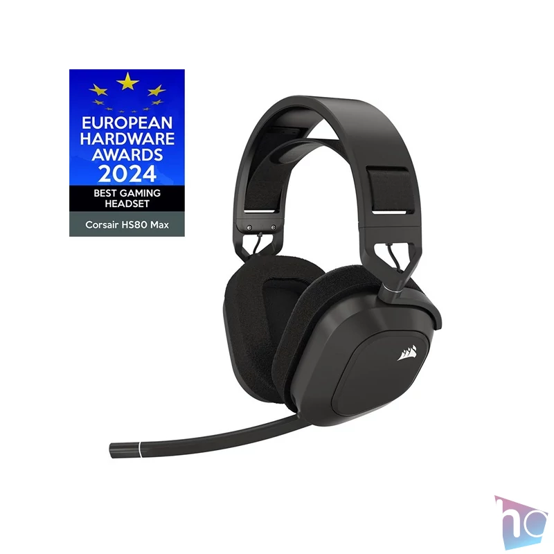 Corsair HS80 MAX RGB Dolby Atmos szürke vezeték nélküli gamer headset