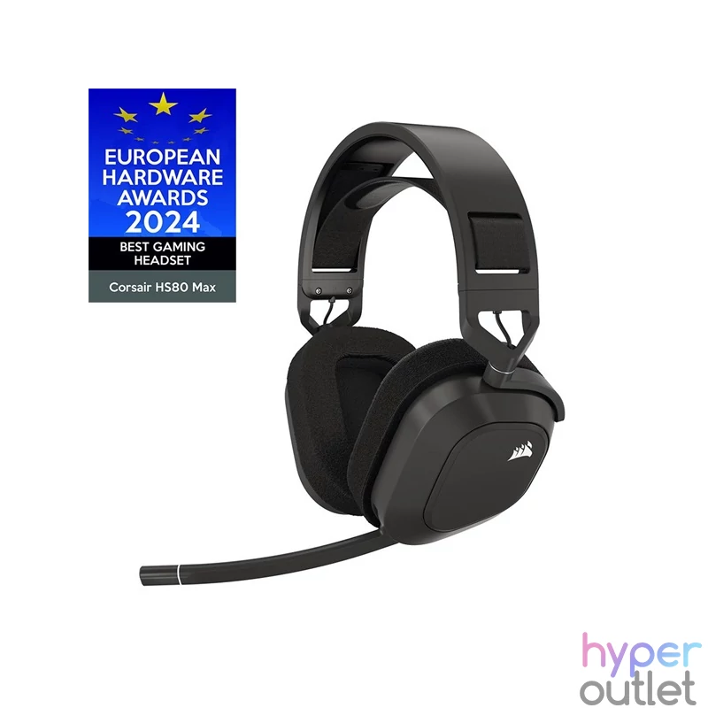 Corsair HS80 MAX RGB Dolby Atmos szürke vezeték nélküli gamer headset