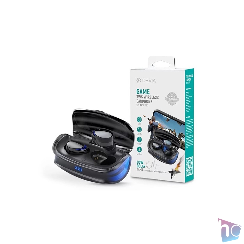 Devia ST351051 Joy A9 Game Series fekete True Wireless Bluetooth fülhallgató