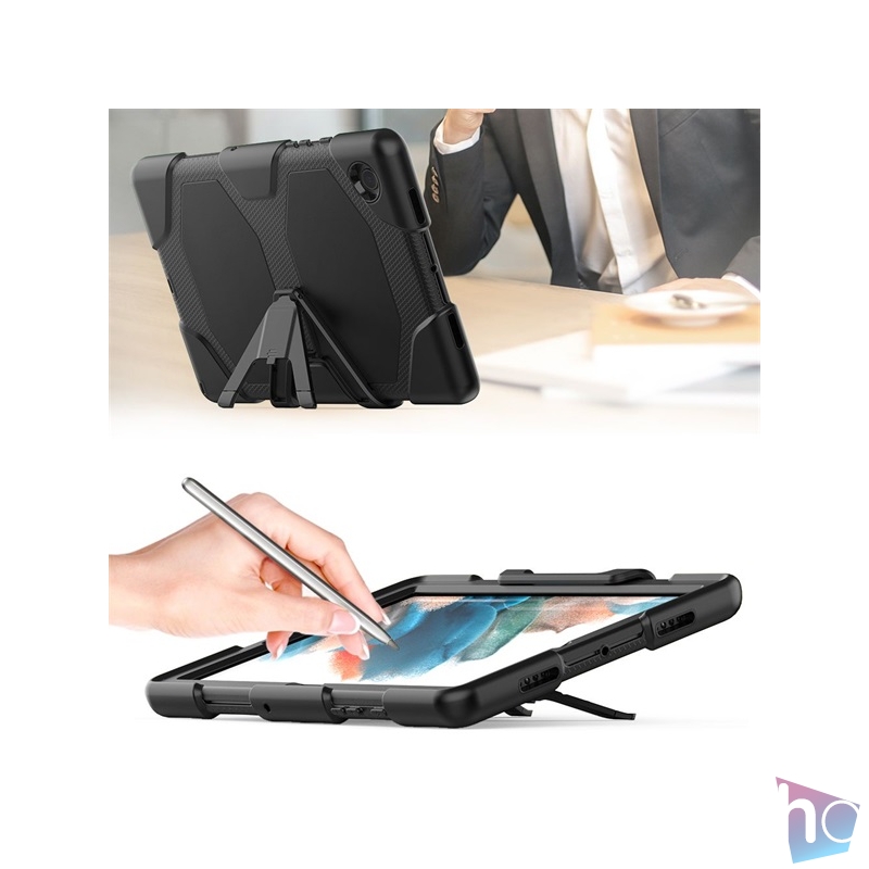 Haffner FN0331 Samsung X200/X205 Galaxy Tab A8 10.5 Survive ütésálló védőtok kijelzővédő üveggel