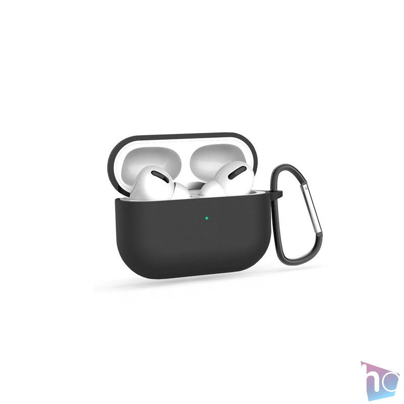 Haffner FN0421 fekete szilikon védőtok Apple AirPods Pro 1/2 fülhallgatóhoz