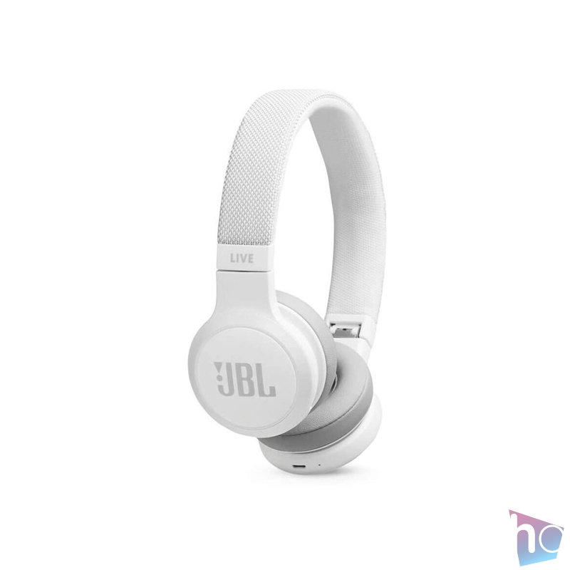 JBL LIVE 400 Bluetooth mikrofonos fehér fejhallgató