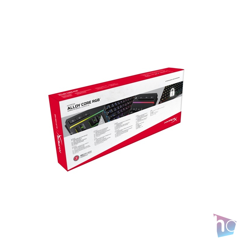 Kingston HyperX Alloy Core UK RGB világító gamer billentyűzet