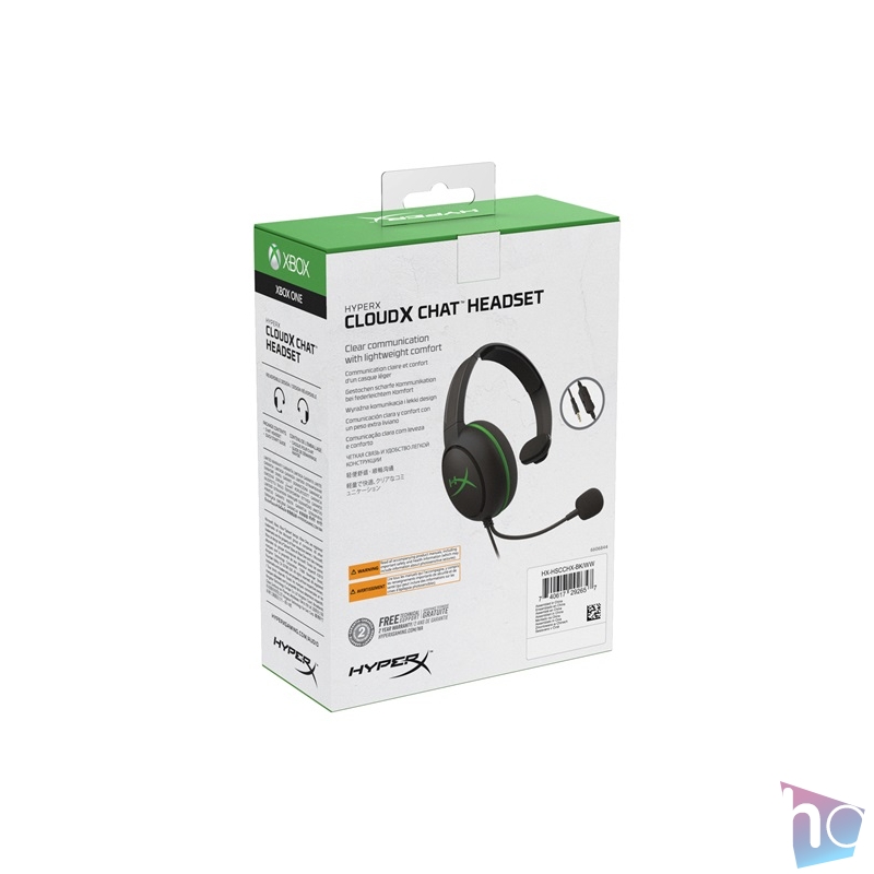 Kingston HyperX CloudX Chat (Xbox Licensed) 3,5 Jack fekete gamer headset