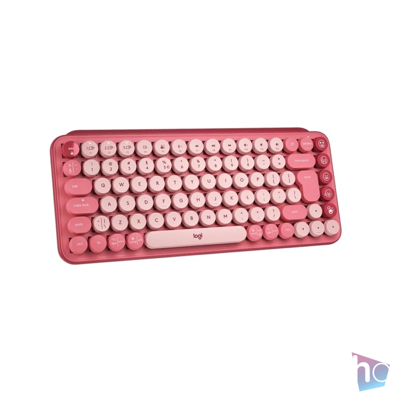 Logitech POP Keys with Emoji US rózsaszín vezeték nélküli billentyűzet