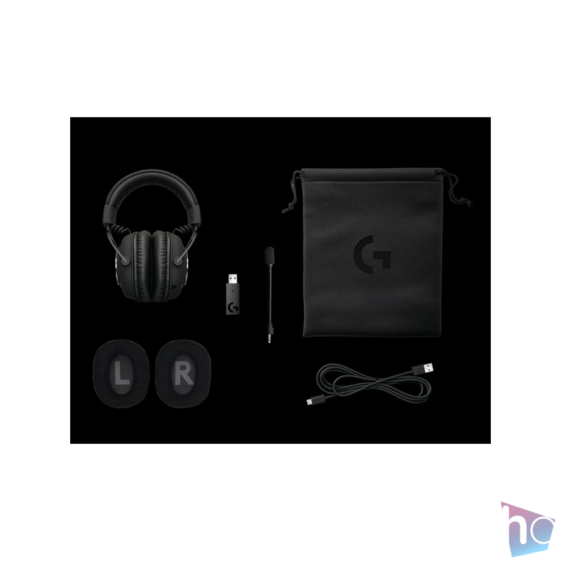Logitech PRO X Lightspeed Wireless fekete gamer headset