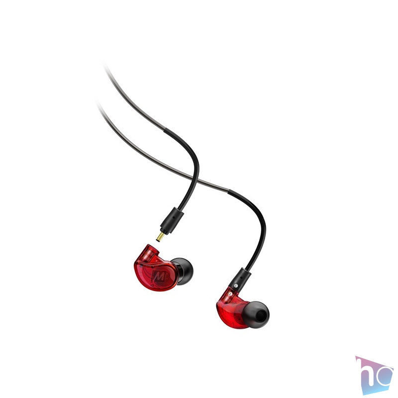 MEE Audio M6 PRO MKII - (IEM) Zajkizáró kialakítású cserélhető kábellel professzionális piros fülhallgató