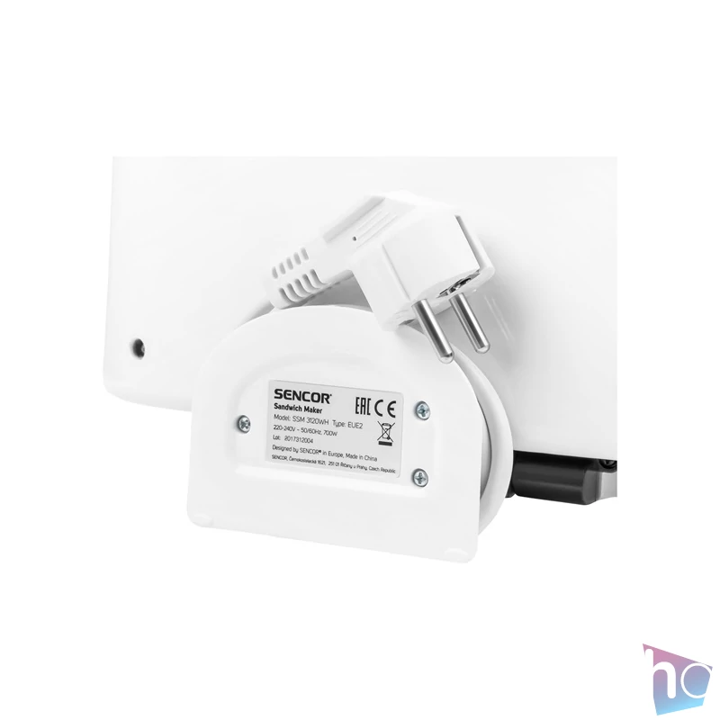 Sencor SSM 3120WH fehér szendvicssütő