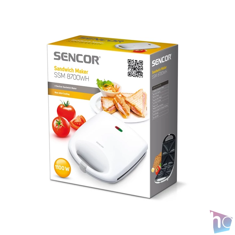 Sencor SSM 8700WH fehér szendvicssütő